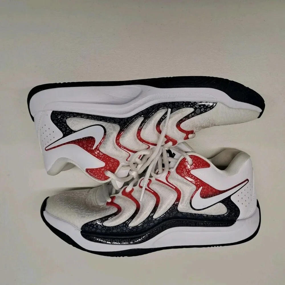 Nike KD17 USA Basketball White University Red Shoes Men’s 7.5 - Picture 3 of 7